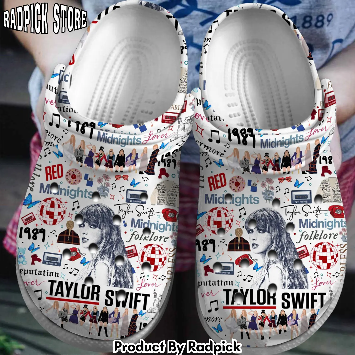 Radpick taylor swift music clogs shoes comfortable for men women foy rp652910